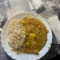 El cooksnap de Angel Tabuenca cuando hizo Lentejas rojas guisadas.