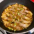 Cooksnap dari mailmoniq untuk resep Beef Enoki Roll saus BlackPepper