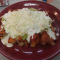 El cooksnap de yaneth barrios cuando hizo Enchiladas Zacatecanas.
