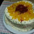 El cooksnap de Carola Antelo cuando hizo Torta de crema y duraznos.