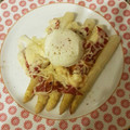 El cooksnap de Paula Bravo cuando hizo Espárragos a la parmigiana (fácil, rápido y liviano).