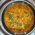 Amita Soni's cooksnap of when they made પાલક મગ ની દાળ નું શાક (Palak Moong Dal Shak Recipe In Gujarati).