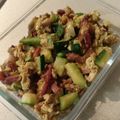 El cooksnap de Eva cuando hizo Calabacín con huevo y bacon al orégano.