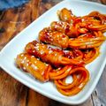 Cooksnap dari Mita.W#MommyFayzel# untuk resep Sosis Gurita Saus Spaghetti