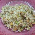 El cooksnap de Yamila Yunes cuando hizo Arroz yamaní con verduras salteadas.