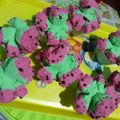Cooksnap dari Dapur Saguh untuk resep Bolu kukus mekar(semangka)