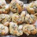 tornadoalli's cooksnap of when they made Garlic knots.