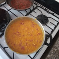El cooksnap de marina cuando hizo Humita a la olla.