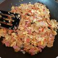 El cooksnap de Fabiola Gomez cuando hizo Migas o tortillas con huevo a la Sonorense.