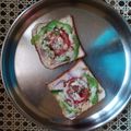 parvathi b's cooksnap of when they made 😋😋🍞🍕பிரெட் பீட்ஸா🍞🍕😋😋.