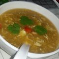 Miss Saba 's cooksnap of when they made Chicken Corn Soup.