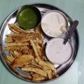 Satya Pandey का कुकस्नैप जब उन्होंने आलू के चटपटे पकोड़े (ALoo ke chatpate pakode recipe in Hindi) बनाया था।