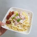 Cooksnap của Bi B khi họ làm theo món Mì ý sốt kem với mực