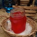 Cooksnap Aznie Khasri semasa beliau membuat Strawberry Nata de Coco.