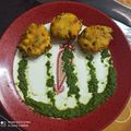 Chandra kamdar का कुकस्नैप जब उन्होंने अरबी के फलहारी पकौड़े (arbi ke falahai pakode recipe in Hindi) बनाया था।