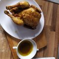 El cooksnap de Monica cuando hizo Pollo asado entero con su salsa en freidora de aire (AirFryer).