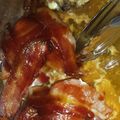 Tiffy's cooksnap of when they made Bacon wrapped bbq chicken thighs.