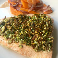 El cooksnap de Irene-Guirao cuando hizo Salmón con crujiente de almendras.