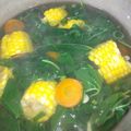 Cooksnap dari Khosiyah Khosiyah untuk resep Sayur Bening Kencur (Bayam, wortel, jagung)