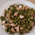 El cooksnap de Ana Barco cuando hizo Guisantes con pollo.