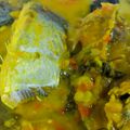 Cooksnap Russiah Rais semasa beliau membuat Patin masak tempoyak rasa ori pahang.