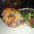 El cooksnap de Ma Victoria Rey cuando hizo Papas rellenas de panceta y Cheddar gratinadas con bolognesa 🥔.