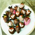 El cooksnap de Gabriela Algarañaz cuando hizo Ramo de fresas con chocolate.
