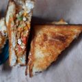 Mittra Shrabanti's cooksnap of when they made ভেজ চীজি স্যান্ডউইচ(Veg Cheesy Sandwich recipe in Bengali).