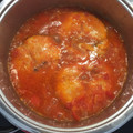 El cooksnap de Evuxi cuando hizo Merluza en salsa de tomate.