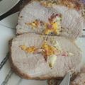 El cooksnap de Ines Perez Lobato cuando hizo Lomo de cerdo relleno de queso, beicon y huevo.