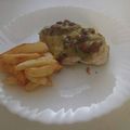 El cooksnap de Paco Plasencia Cruz cuando hizo Pechuga de pollo bañada con salsa de arándanos y patatas pajas.