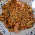 El cooksnap de Elizabeth Toledo cuando hizo Cazuela Express c/ mariscos surtidos envasados bien a mi manera.