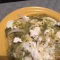 El cooksnap de Daniela Becerril cuando hizo Enchiladas verdes.