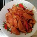 Cooksnap dari rinda untuk resep Sosis Bratwurst Halal Masak Pedas Manis