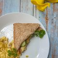 Cooksnap Jeehan Kitchen semasa beliau membuat Sandwich telur je.
