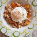 El cooksnap de Aida Cocina cuando hizo Alubias salteadas con calabaza al tomillo y huevo poché.