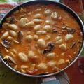 El cooksnap de Jesús Ruiz cuando hizo Gnocchi con tomate, champiñones, calabacín y queso.