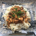El cooksnap de Iván cuando hizo Pollo al curry con arroz salvaje.