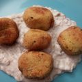 El cooksnap de Raquel cuando hizo Albóndigas de calabaza con atún y salsa de queso.