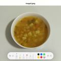 El cooksnap de Claudia Rojas cuando hizo Sopa de puerro.