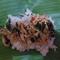 Cooksnap dari Risdania Syf untuk resep Nasi Bakar Ayam Suwir Pedas