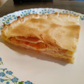 El cooksnap de Lucía Franco cuando hizo Tarta rápida de jamón, queso, tomate y huevo.