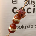 El cooksnap de Isabel D. Monedero cuando hizo Brochetas de tomates minis con queso fresco y aliño de lavanda.