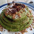 El cooksnap de Carolina Fernández cuando hizo Hotcakes de espinaca.