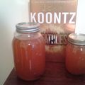 Mrs. Bell 's cooksnap of when they made Dave's Apple Pie Moonshine.