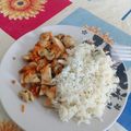 El cooksnap de magdalena cuando hizo Pollo con champiñón y almendras.