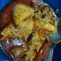 Kuheli Basak's cooksnap of when they made আলু দিয়ে মটন কারি(alu diye mutton curry recipe in Bengali).