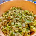 Hina Ibrahim's cooksnap of when they made Apple Chaat.