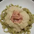 El cooksnap de Paula Hinke Nutrición cuando hizo Nidos de espinacas con atún y bechamel.