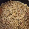 El cooksnap de Andrés Moreno cuando hizo Arroz con camarones.